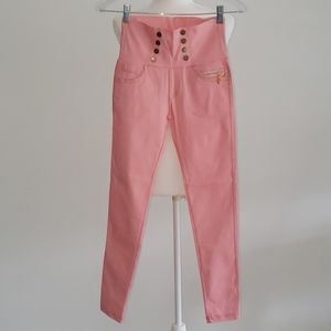 Pink Gold Skinny Pant